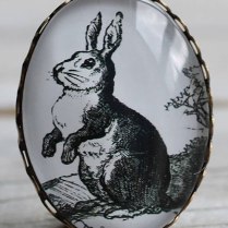 Add a vintage and funny touch to your jacket with this Rabbit Brooch, £5 from Silk Purse, Sow's Ear